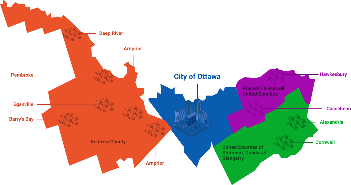 Map of Service Area
